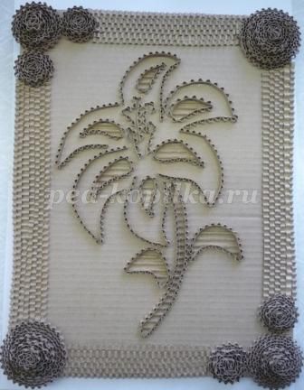 Панно из упаковочного картона: часть 2 Панно из упаковочного картона: часть 2