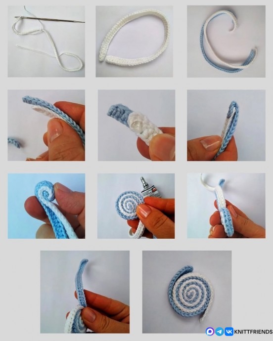 Вязаная конфетка