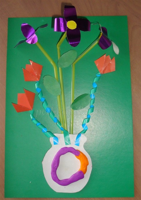 Букет летних цветов в вазе: мастер-класс Букет летних цветов в вазе: мастер-класс