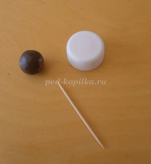 ​Кактус из бумажных полосок: часть 3