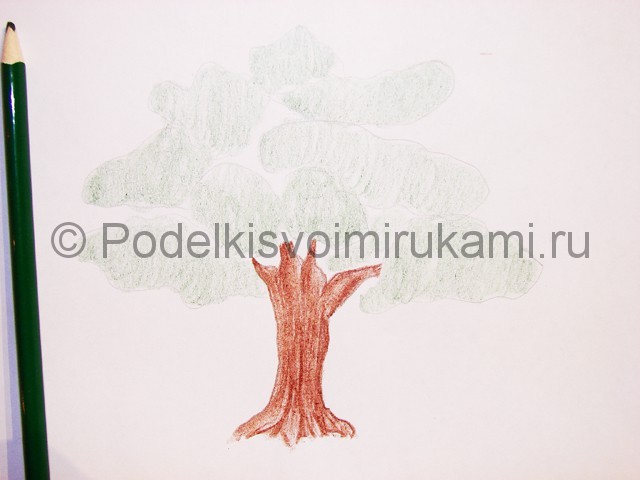 Рисуем с детками дерево