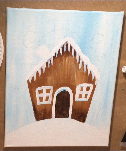 ​Рисунок с пряничным домиком