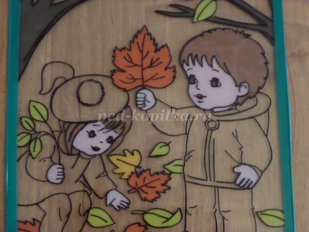 Пластилинография "Девочки в парке" Пластилинография "Девочки в парке"