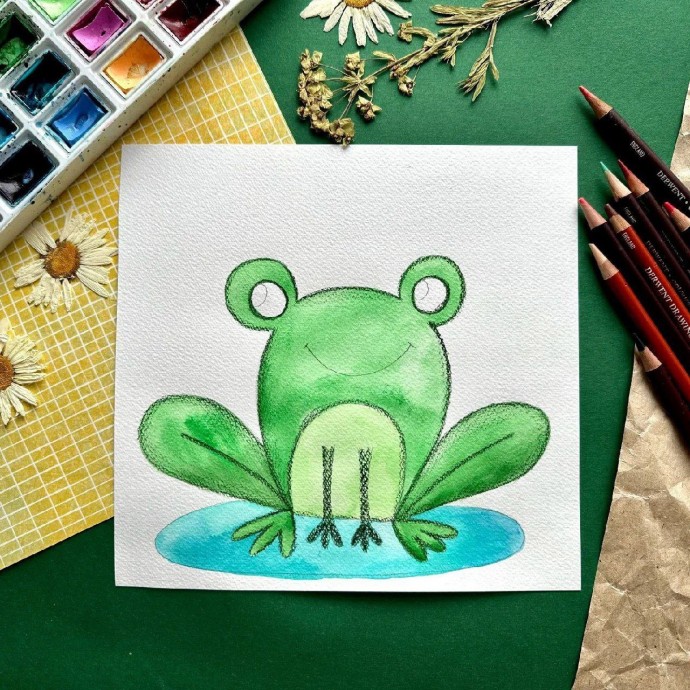 ​Рисуем царевну-лягушку