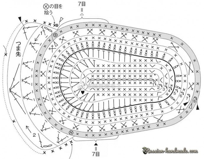 Кеды для куклы крючком Кеды для куклы крючком