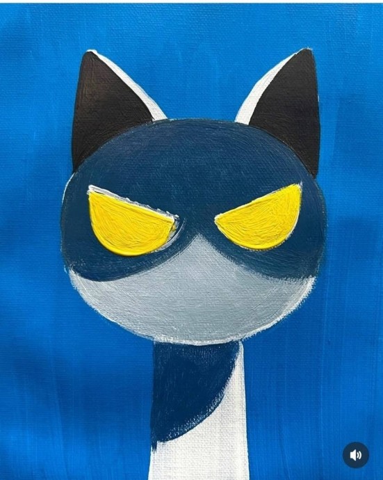 ​Рисуем серьезного котика