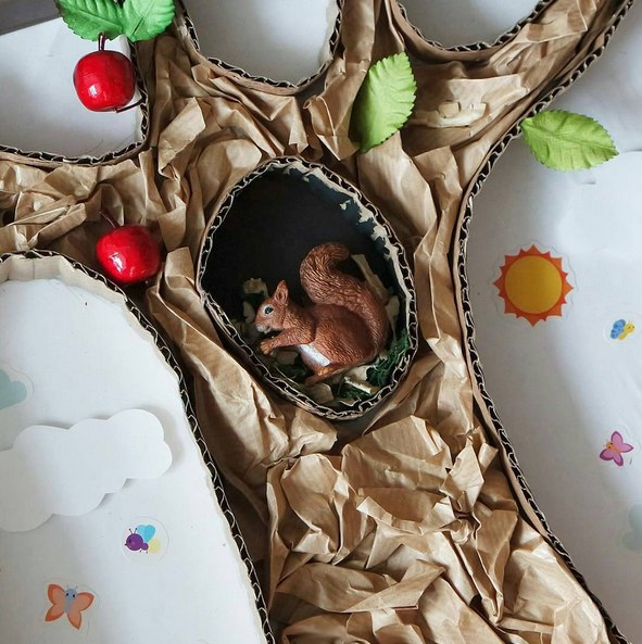 3D поделка "Жизнь леса"