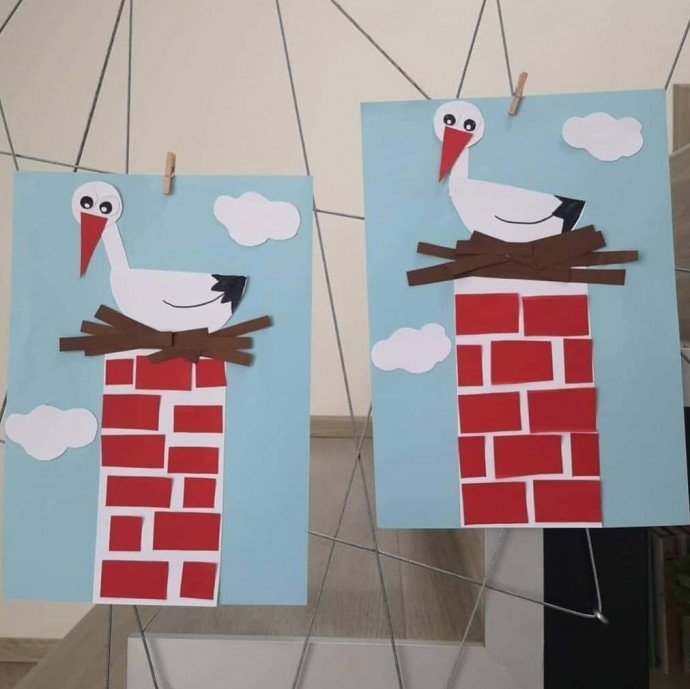 ​Аист на крыше