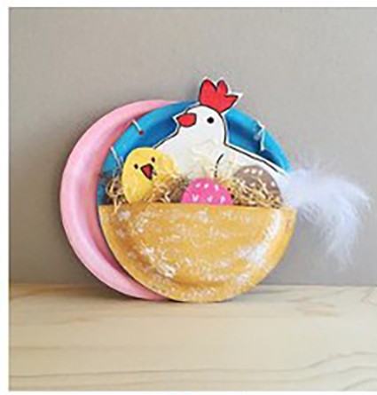 Гнездо из одноразовых тарелок Гнездо из одноразовых тарелок