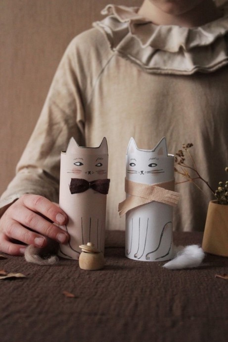 ​Кошечки из картона