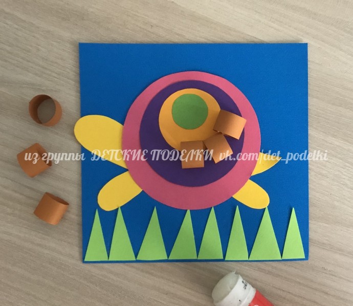 Объемная летняя аппликация «Черепаха и бабочка» Объемная летняя аппликация «Черепаха и бабочка»