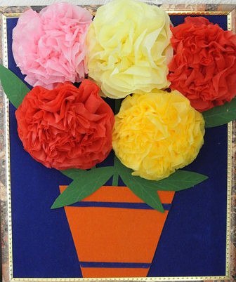 Пышные цветы из салфеток Пышные цветы из салфеток