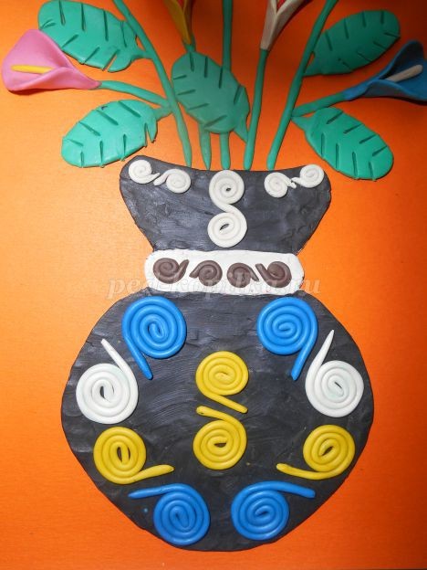 Пластилинография: весенние цветы