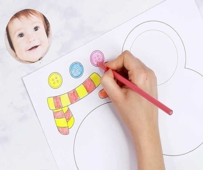 Фоторамка с использованием ваты Фоторамка с использованием ваты