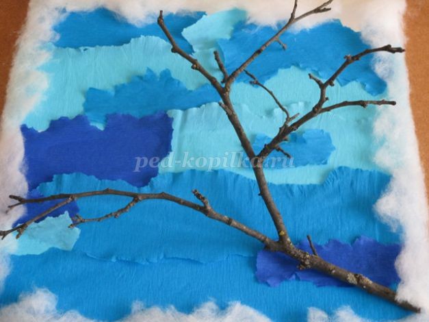 Ветка яблони в цвету и бабочка: часть 1