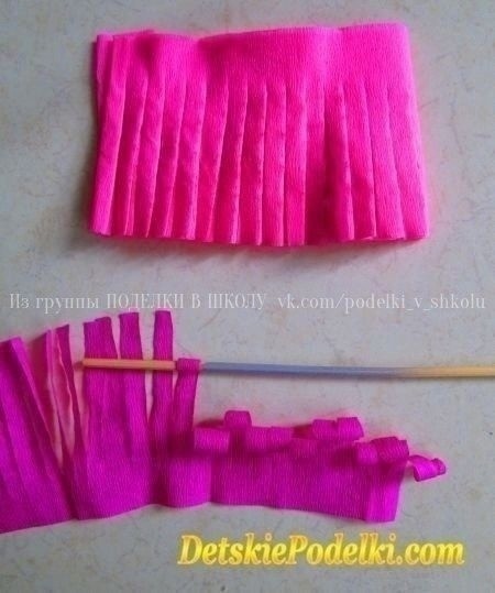 Гиацинты из яркой цветной бумаги