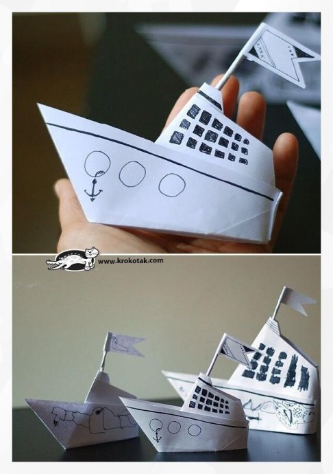 ​Кораблик-оригами