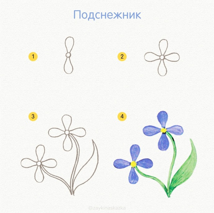 ​Рисуем с детками цветочки