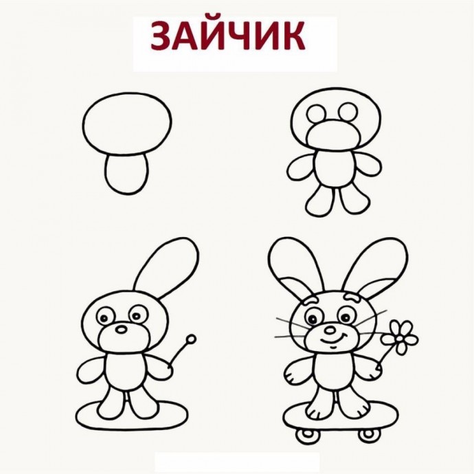 ​Учим детей рисовать животных