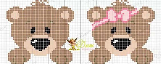 Вышиваем с детьми медвежат Вышиваем с детьми медвежат