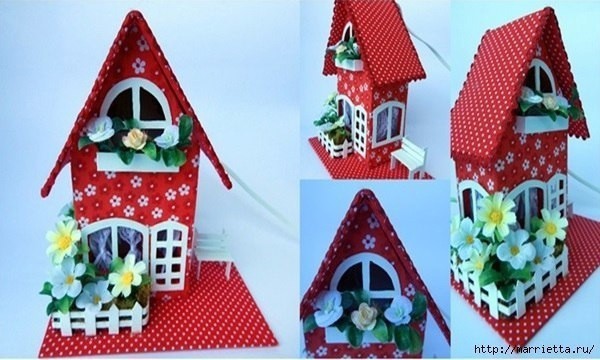 Бумажный кукольный домик Бумажный кукольный домик