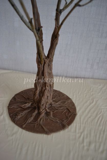 Дерево из пряжи: часть 2