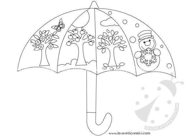 Зонтик "Времена года"