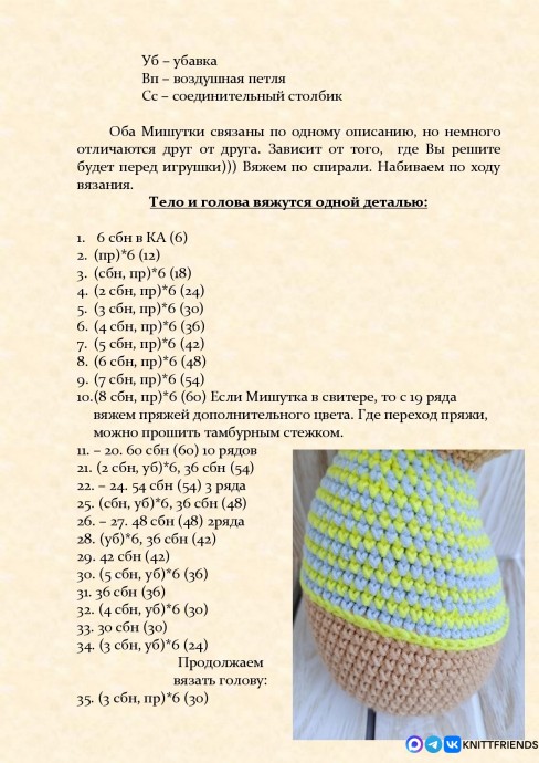 Медвежата из пряжи