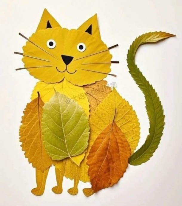 Осенние аппликации из листьев