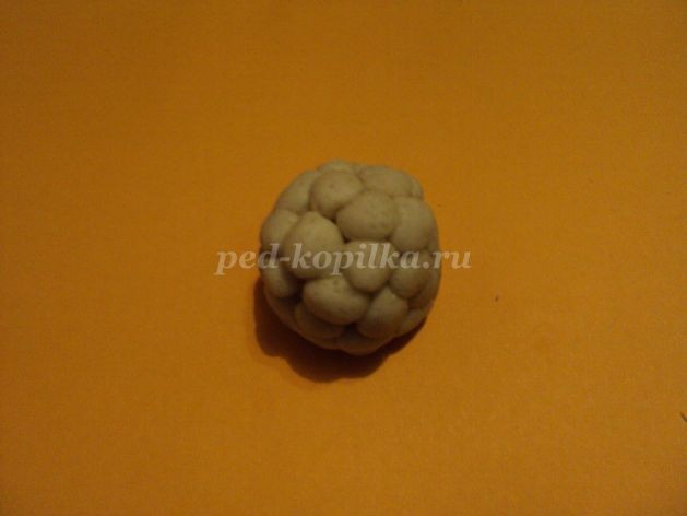 Лепка из солёного теста "Дары лета": часть 3