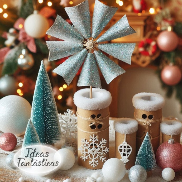 Новогодние поделки из втулок Новогодние поделки из втулок