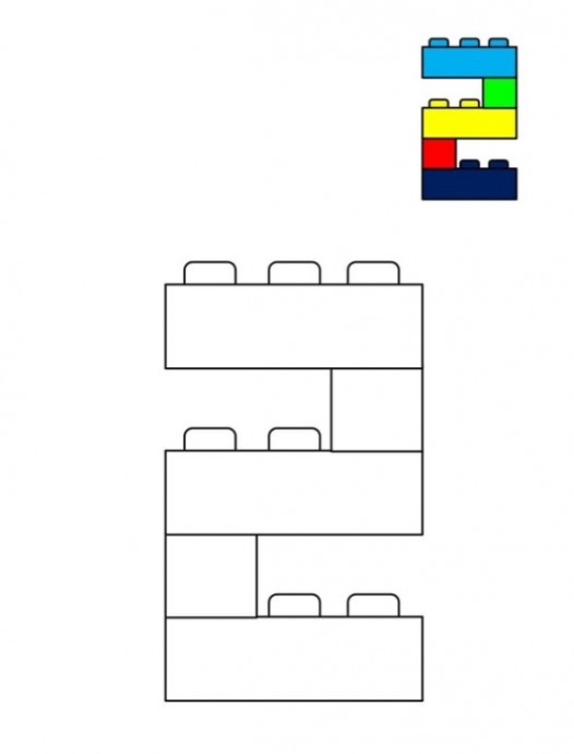 Цифры из лего