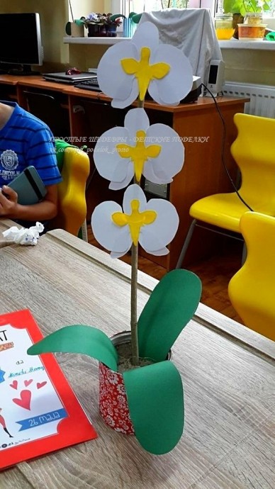 ​Делаем орхидеи с детьми
