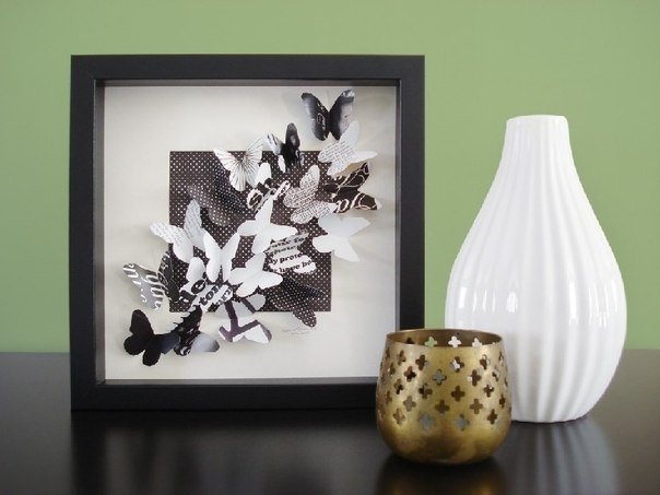 Панно с объемными бабочками Панно с объемными бабочками