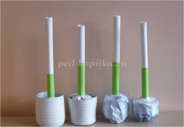 Гиацинты из креповой бумаги: часть 1