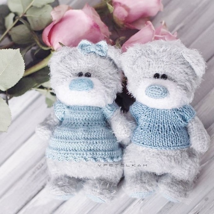 Мишка из мохнатой пряжи Мишка из мохнатой пряжи