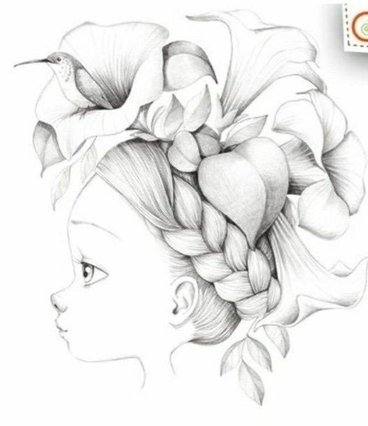 ​Раскраски-антистресс "Цветочные девочки"