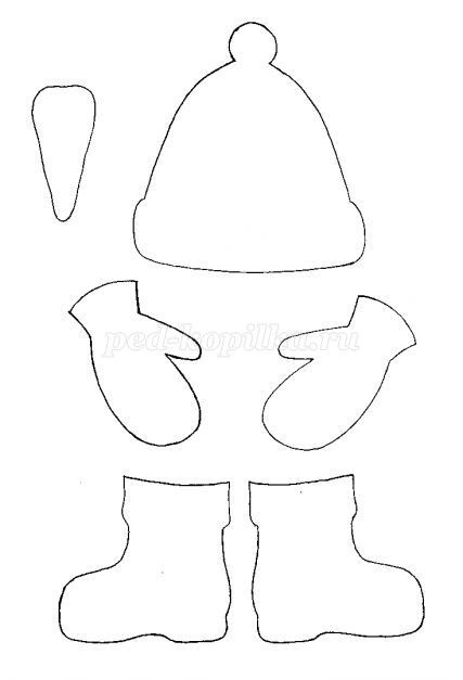 Снеговик из бумаги Снеговик из бумаги