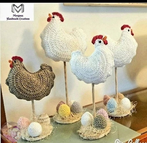 Κуpочки и петушки крючком Κуpочки и петушки крючком