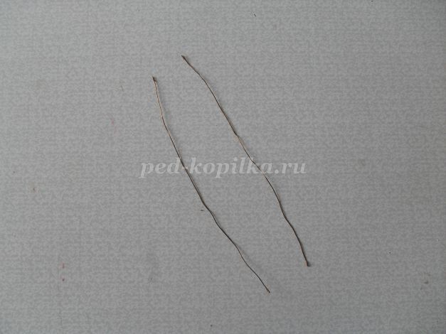 Подснежник из салфеток