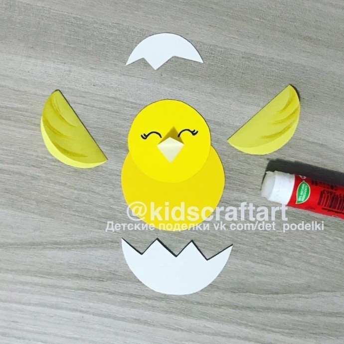 Яйцо с цыплёнком и бантом