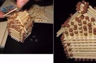 Последовательность сборки спичечного домика Последовательность сборки спичечного домика