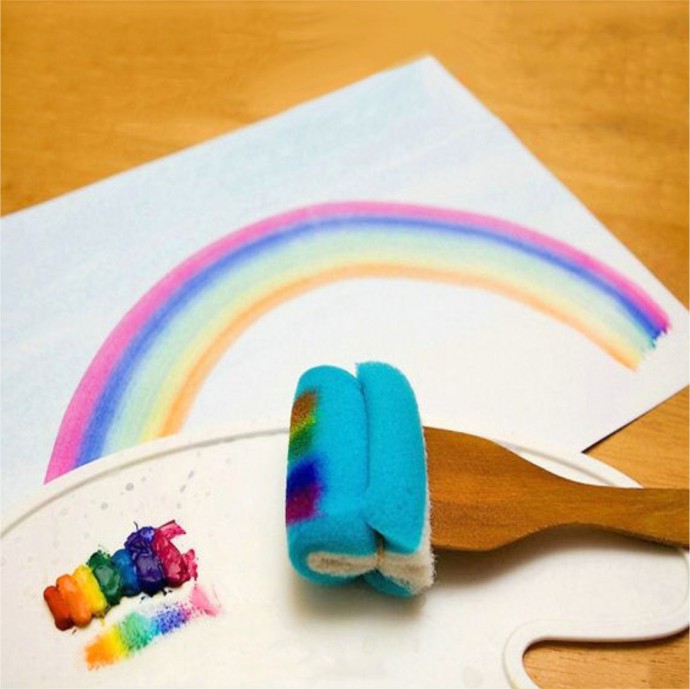 Рисование губкой Рисование губкой