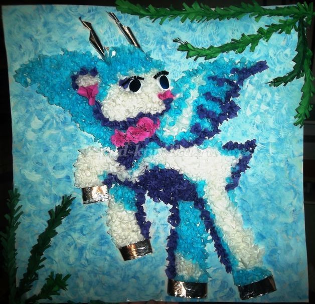 ​Коза в технике торцевания: часть 4