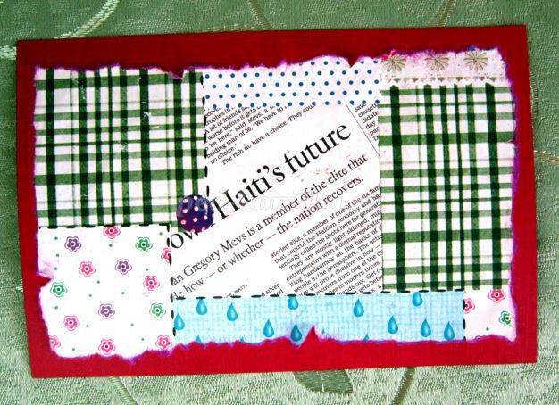 ​Открытка детскими руками в технике скрапбукинг: часть 1