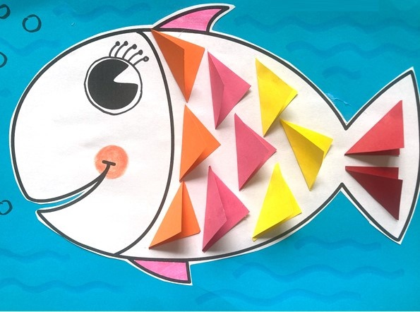 Рыбка с объёмной чешуёй