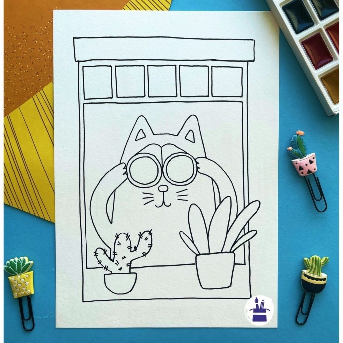 ​Кошечка в окошке