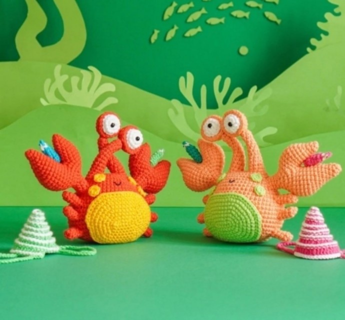 ​Краб из пряжи