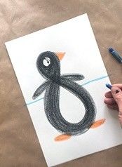 Учимся рисовать пингвинов