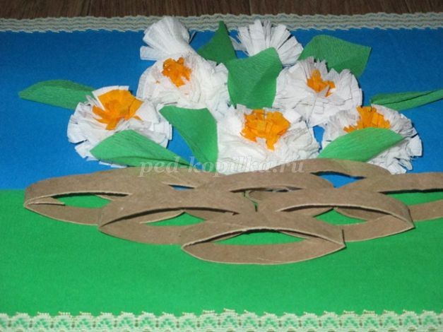 ​Цветочное панно детскими руками: мастер-класс, часть 2